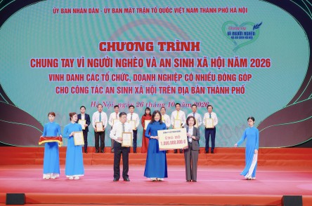 HANEL CHUNG TAY ỦNG HỘ QUỸ VÌ NGƯỜI NGHÈO CỦA THÀNH PHỐ HÀ NỘI 